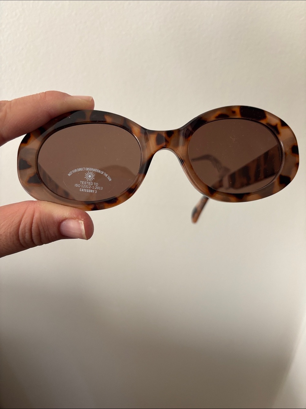 Aldo Tortoiseshell Oval Sunglasses with Brown Lenses